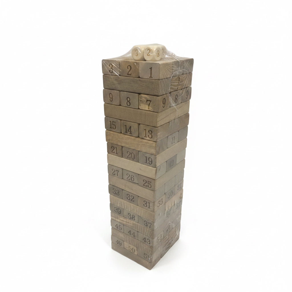 Torre de equilibrio tipo Jenga 54pcs