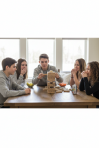Torre de equilibrio tipo Jenga 54pcs