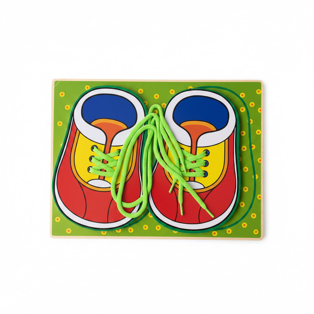 Zapato didáctico para abrochar cordones