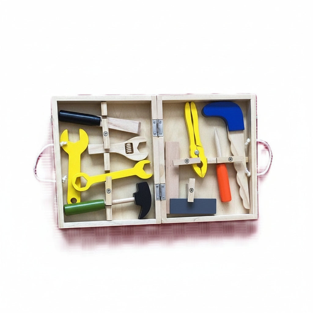 Caja de herramientas de madera