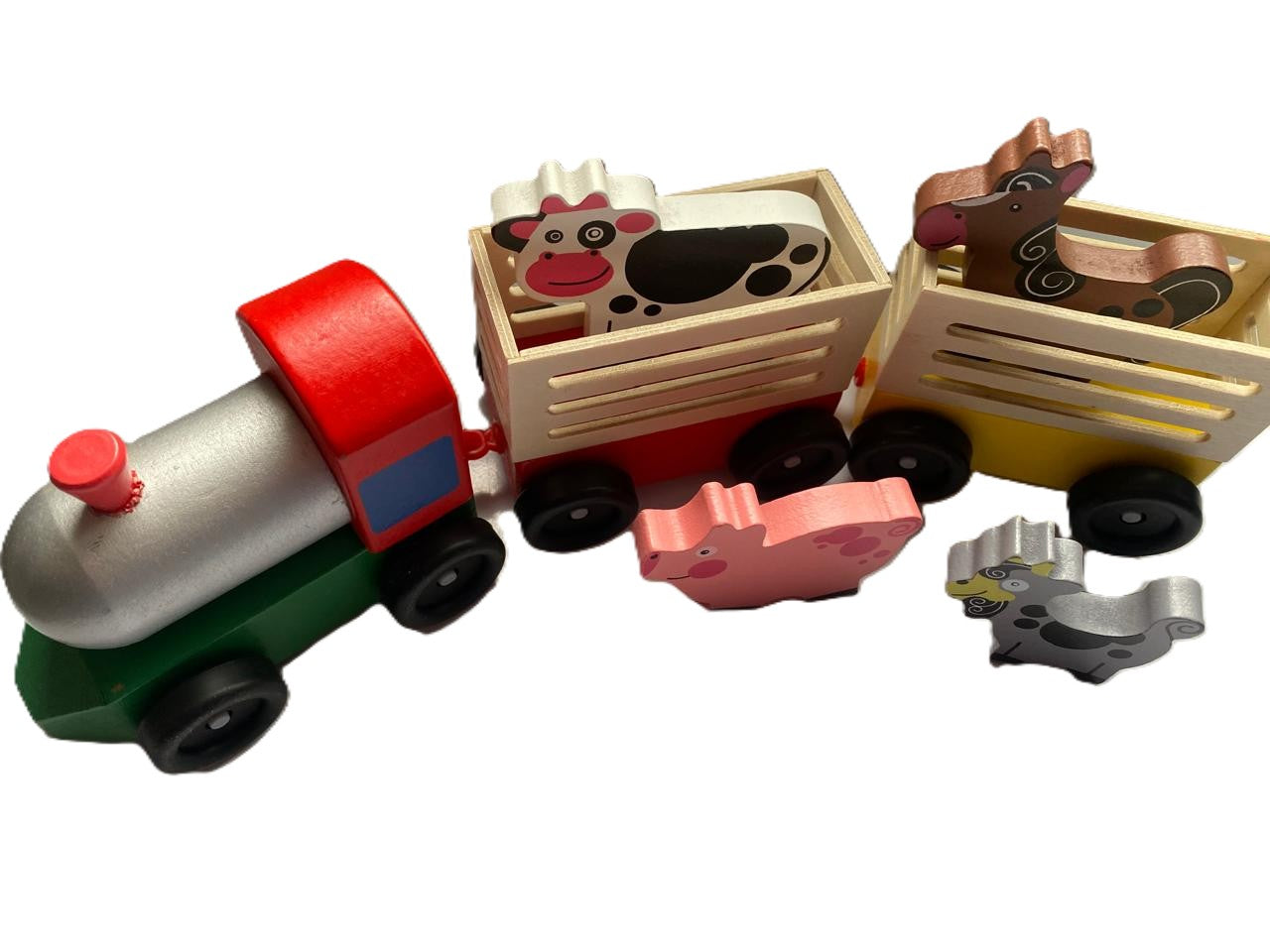 Tren Transporte Animales De La Granja