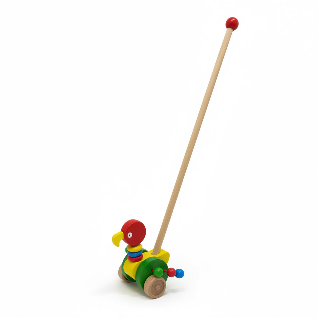 Carrito de arrastre animales madera